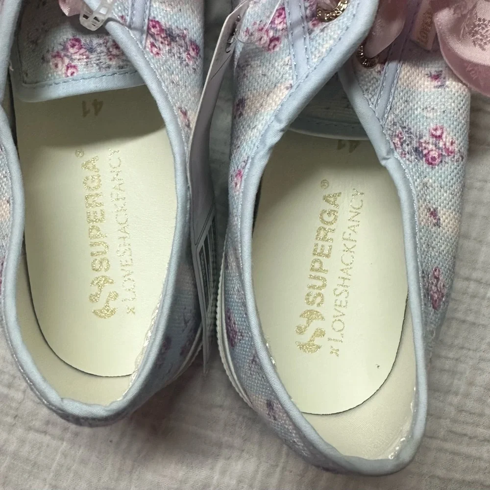 Superga x LoveShackFancy 2750 ‘Cool Winter Jam’ Floral Sneakers - Picture 13 of 15